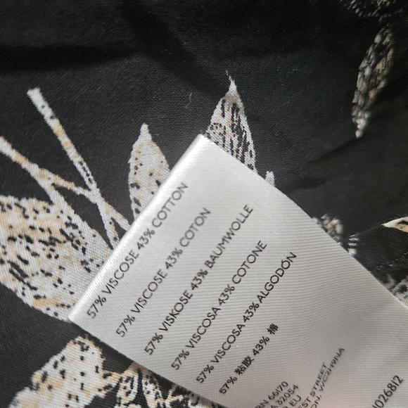 TODAY ONLY Free People Black and White Ruffled Blouse with Peter Pan Collar - Picture 6 of 6